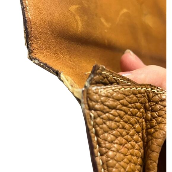 Hermes Dogon Duo Calf Leather Long Wallet Palladium Hardware in "Gold" 2006 - Picture 6 of 16